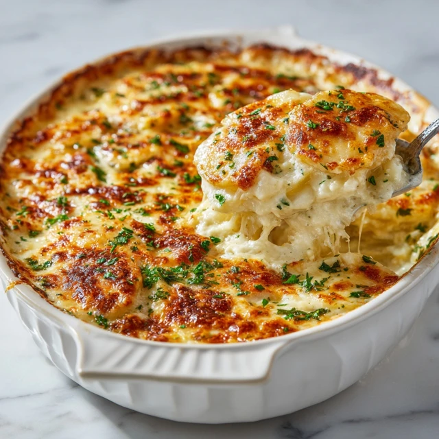 Creamy Scalloped Potatoes Recipe – Cheesy, Comforting, and Perfectly Baked
