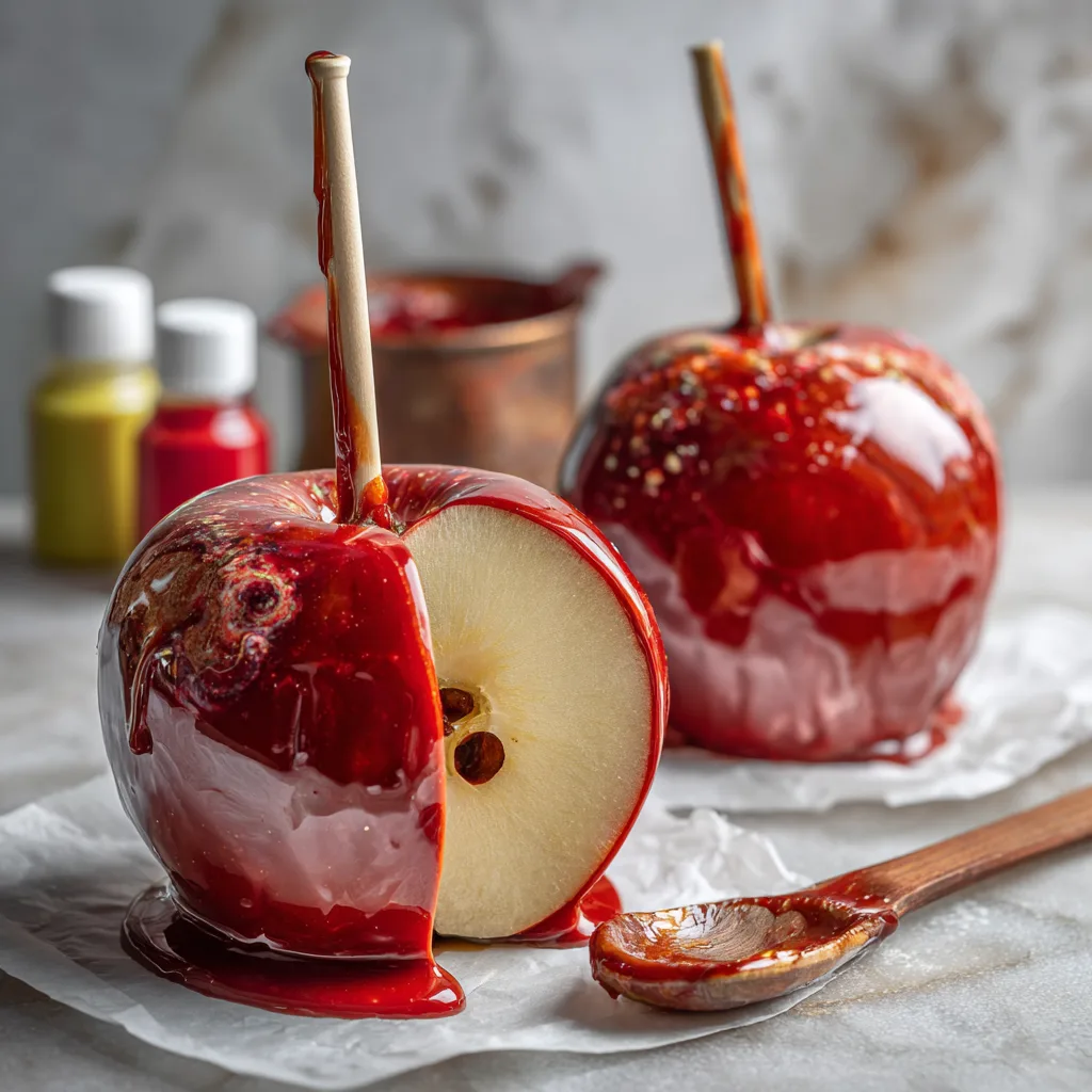 DIY High-Gloss Galaxy Candy Apples