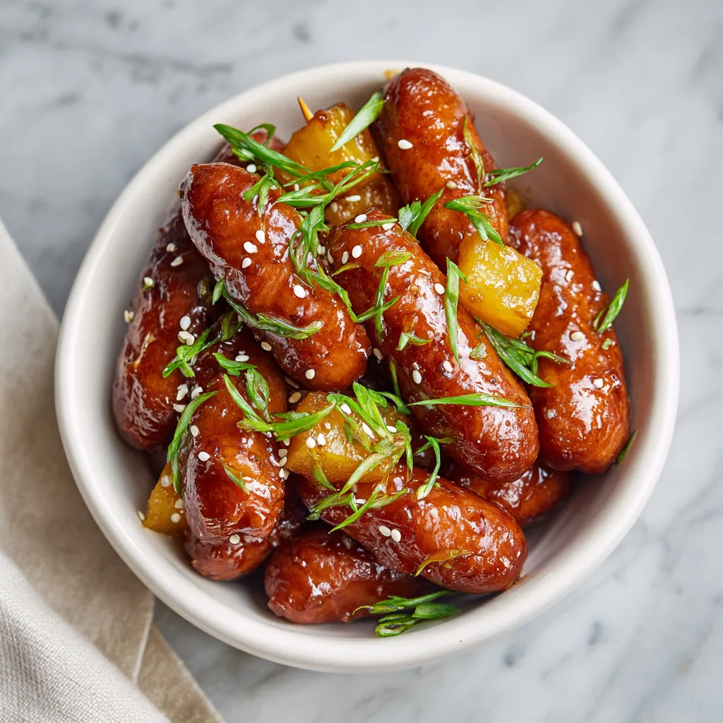 Sticky Pineapple Lil Smokies 🍍🔥