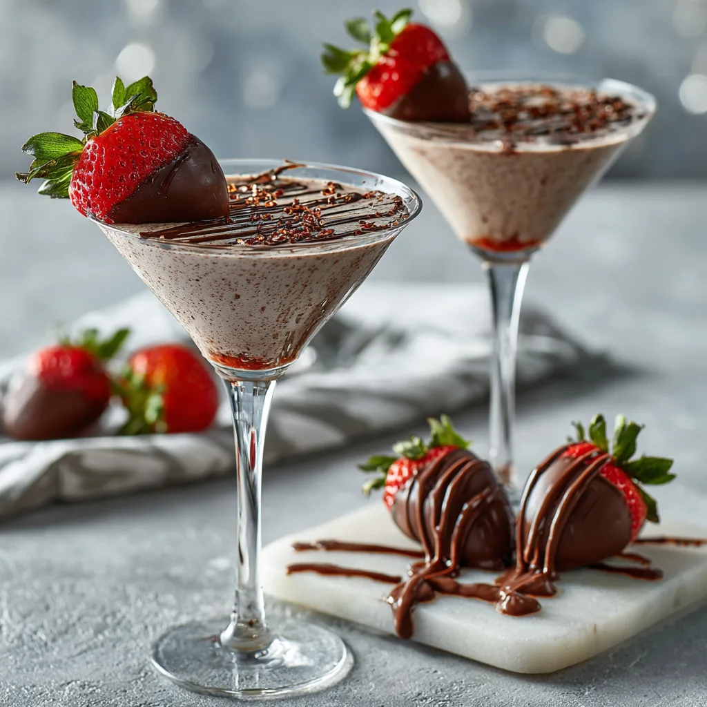 Chocolate Covered Strawberry Martini 🍓🍸