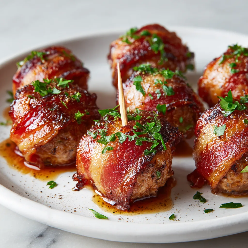 Best Bacon Wrapped Meatballs Recipe 🥓🍖