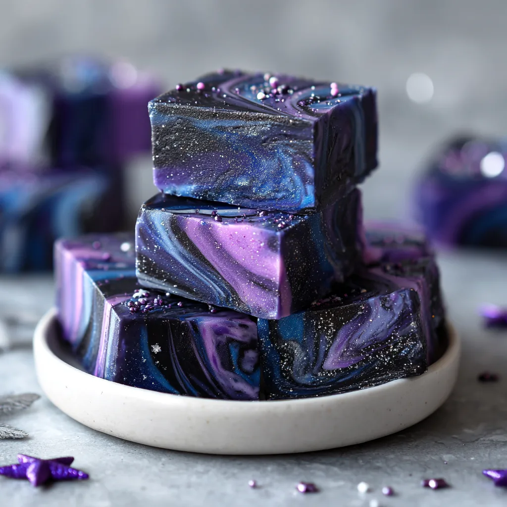 Sparkly Galaxy Fudge Recipe ✨🌌