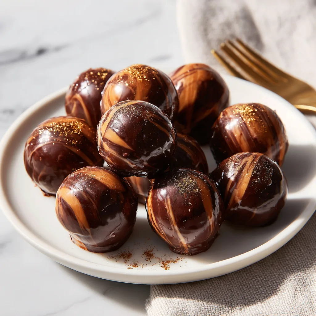 The Best Ultra-Glossy Pumpkin Spice Truffles 🎃🍫