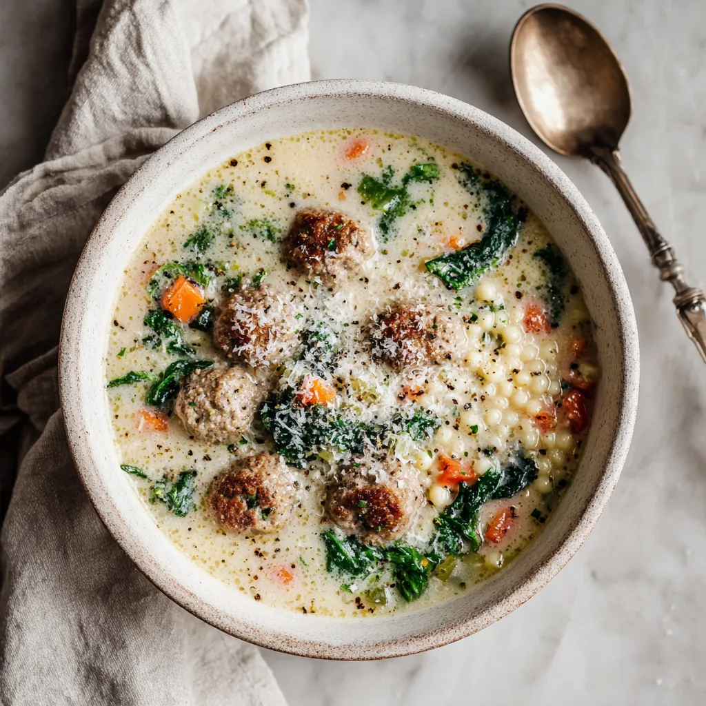 The Best Creamy Italian Wedding Soup 🍲