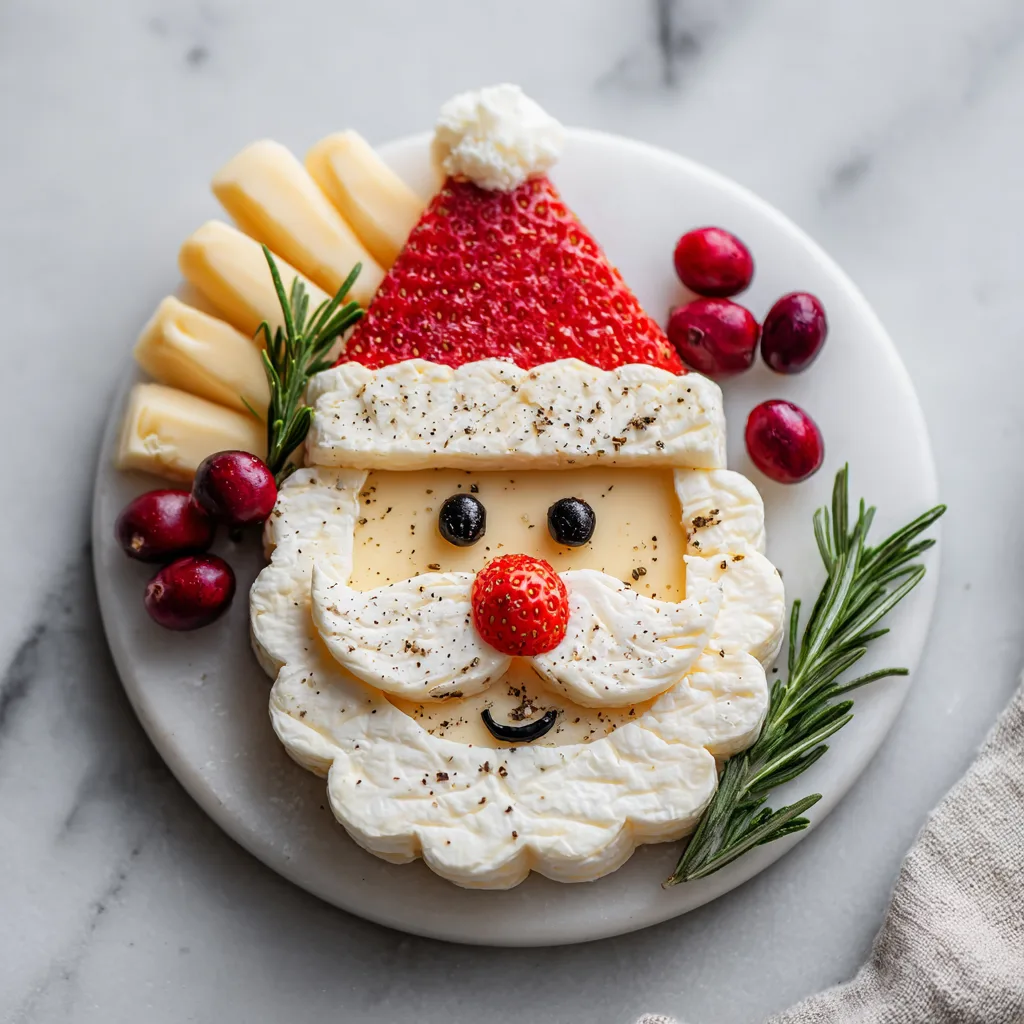 Adorable Santa Cheese Board 🎅🧀