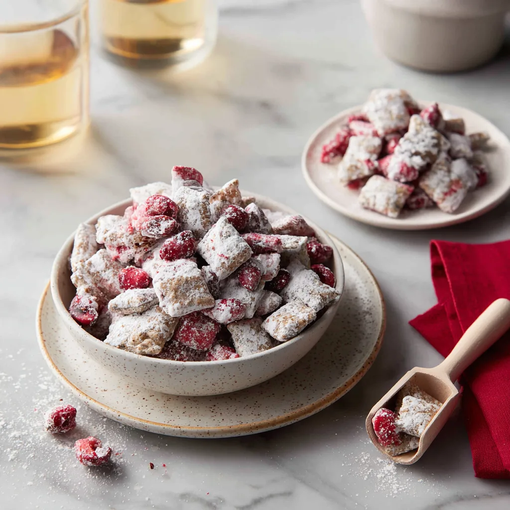 Festive Cranberry Puppy Chow 🎄