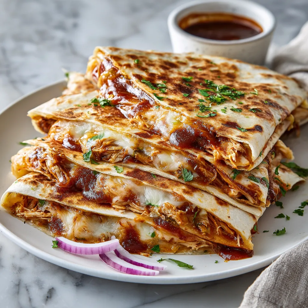 Crispy BBQ Chicken Quesadillas 🧀