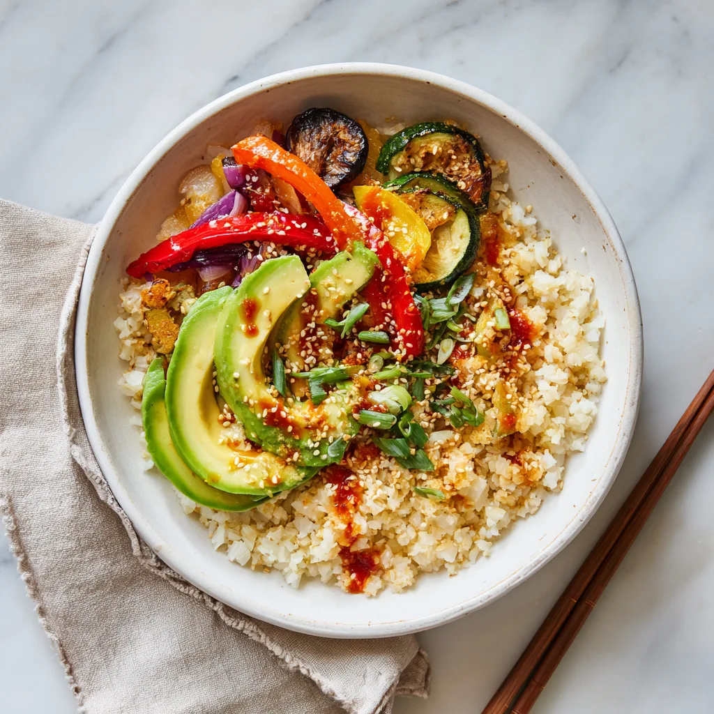 Crispy Rice Veggie Bowl 🌶️🥣