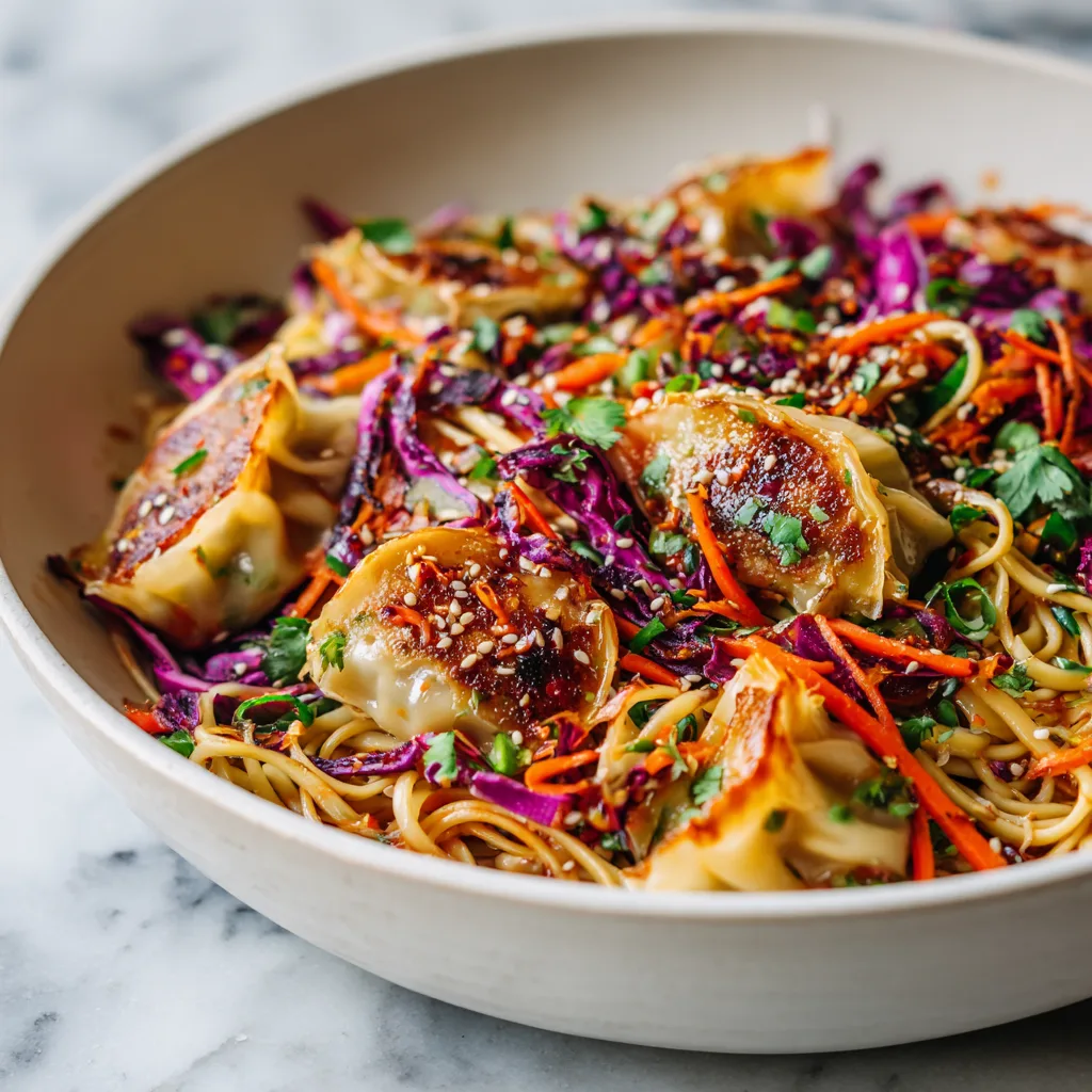 Potsticker Noodle Bowls Recipe 🍜 – Quick, Flavor-Packed Asian Comfort