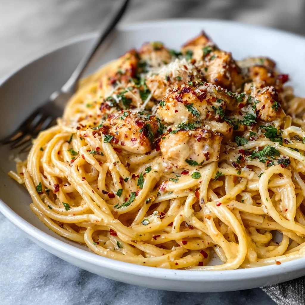 Creamy Cajun Chicken Spaghetti Recipe 🍝🔥