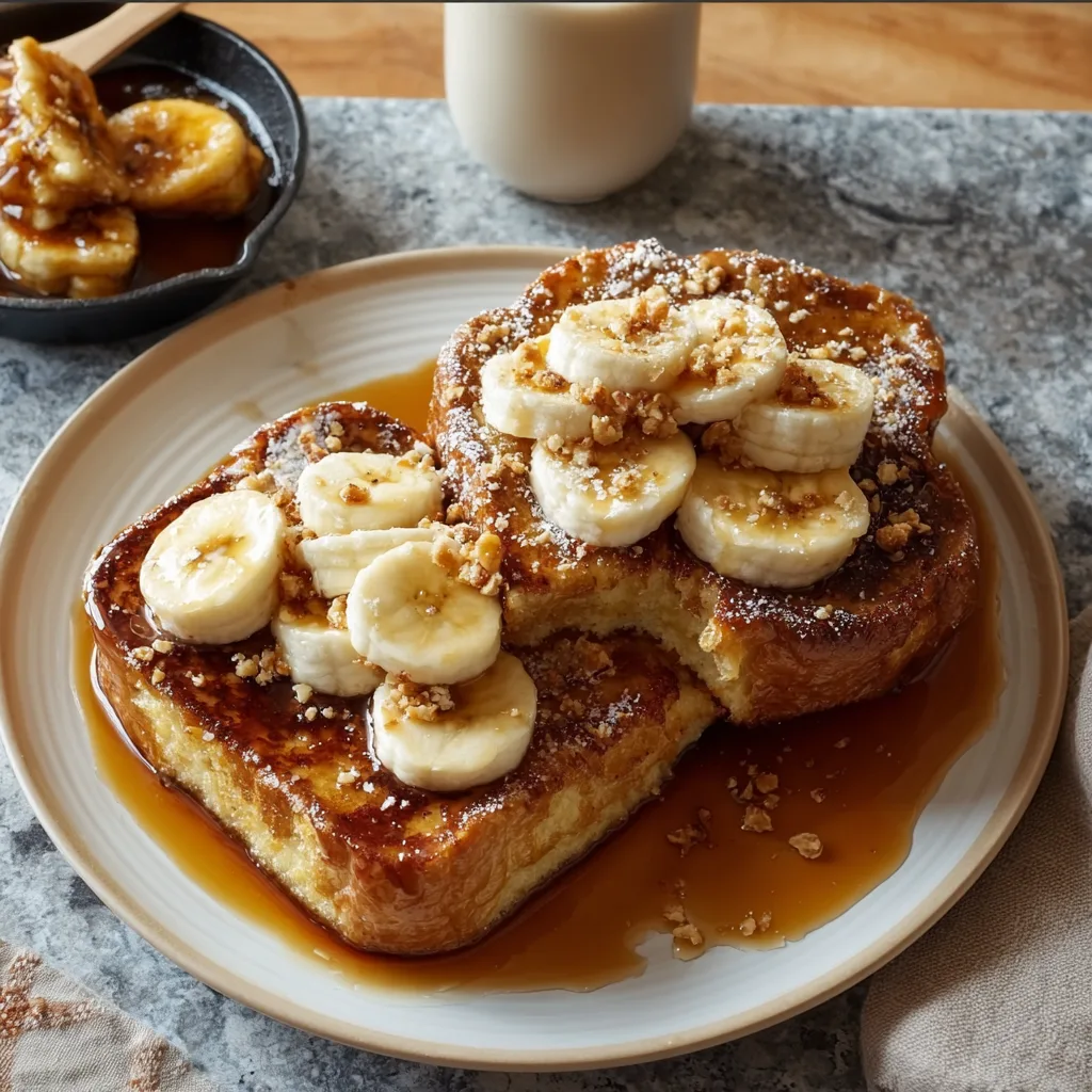 Brown Sugar Banana French Toast 🍌🍞