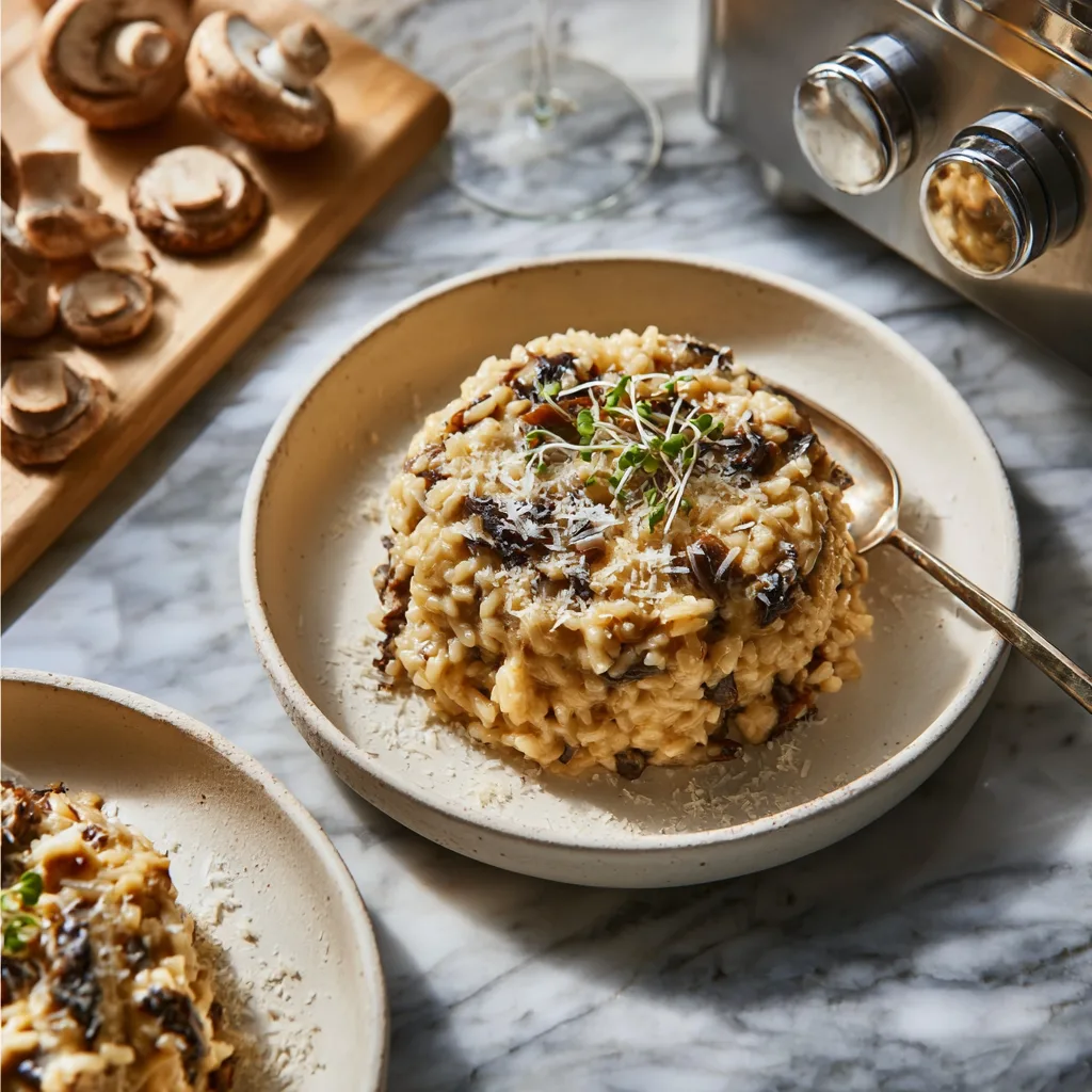 Creamy Mushroom Risotto 🍄