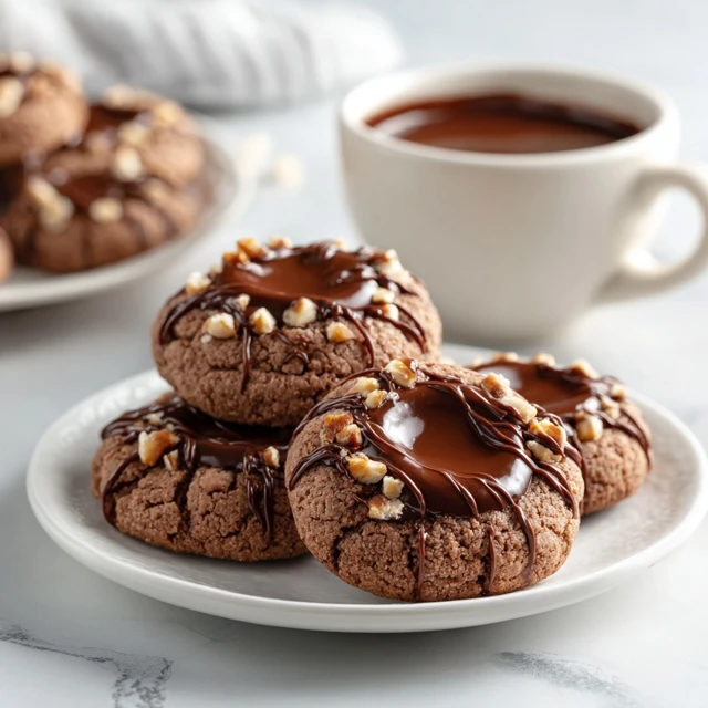 Chocolate Hazelnut Thumbprint Cookies – A Decadent Bakery-Style Treat at Home
