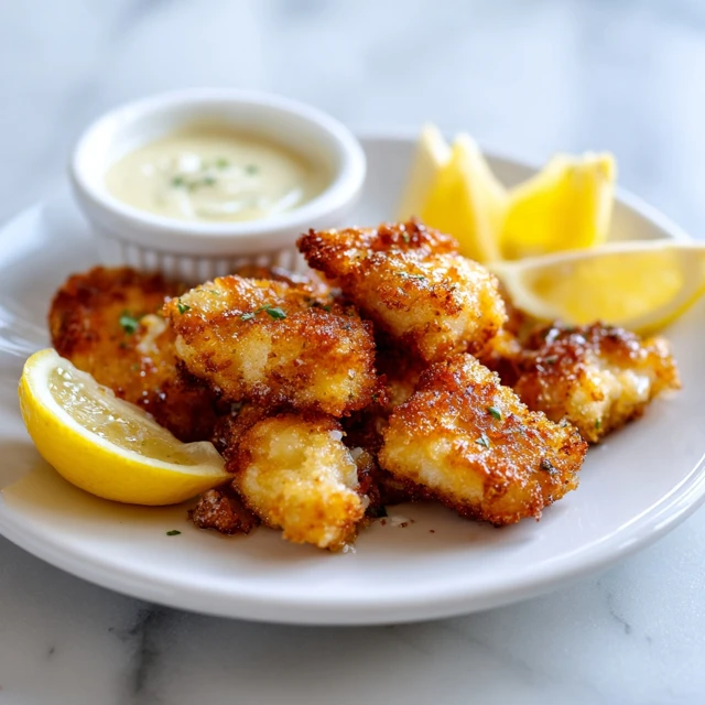 Lemon Butter Fish Bites with Garlic Aioli