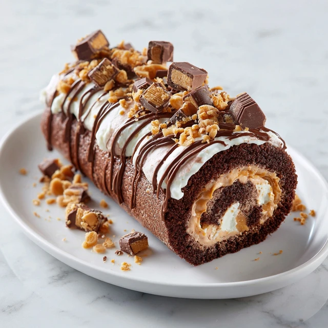 Decadent Peanut Butter Cup Chocolate Roll Recipe for Dessert Lovers