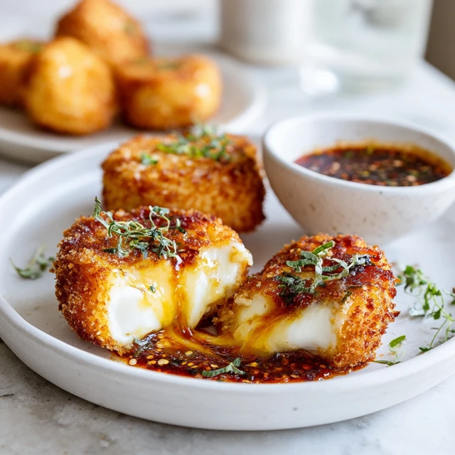 Crispy Fried Burrata with Spicy Dipping Sauce – The Ultimate Creamy and Crunchy Appetizer