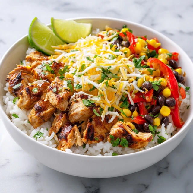 Loaded Chicken Fajita Rice Bowl: Flavor-Packed and Easy