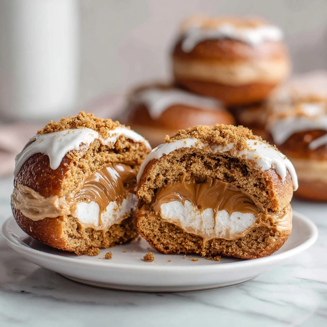 Biscoff Stuffed Donuts: Soft, Fluffy Donuts with a Creamy Biscoff Center