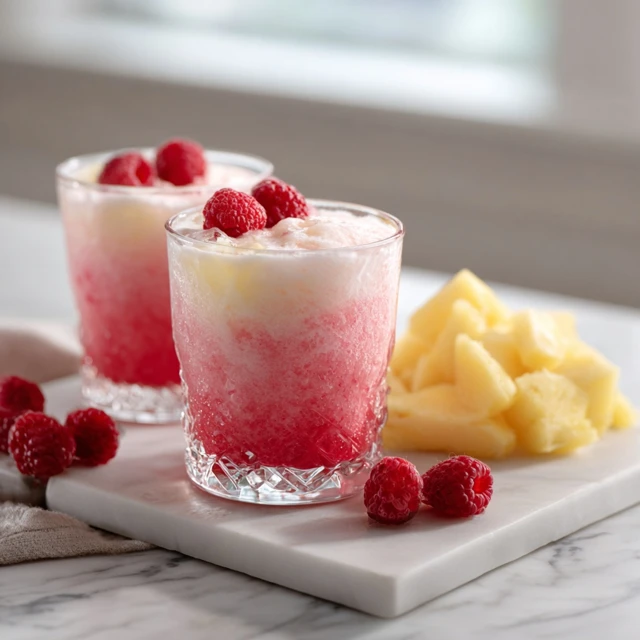 Raspberry Colada Twist – A Tropical Raspberry Coconut Mocktail