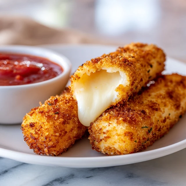 Make Gooey Mozzarella Sticks Crispy in Air Fryer