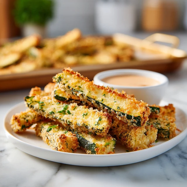 Crispy Parmesan Zucchini Fries