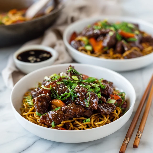 Sticky Teriyaki Beef Noodle Bowls – Sweet, Savory & Irresistibly Glossy