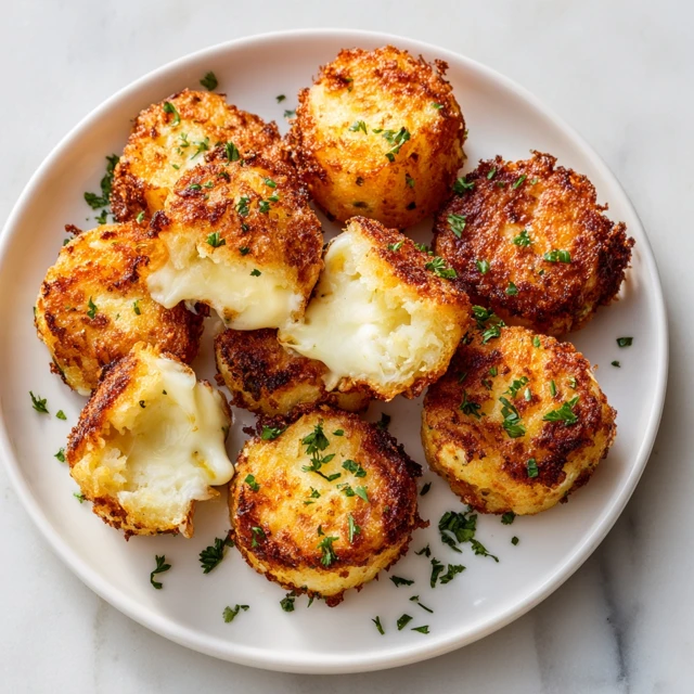 Cheesy Potato Volcano Bites: Crispy Outside, Gooey Cheese Inside
