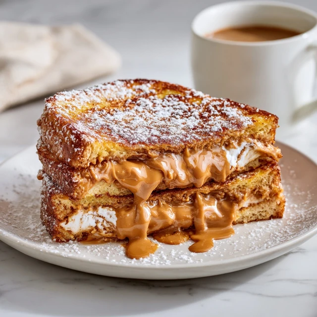 Biscoff Lava French Toast Sandwich Recipe (Gooey, Caramelized & Viral Dessert)