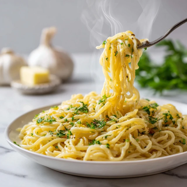 Garlic Butter Parmesan Noodle Skillet – Glossy, Buttery, Ultra Comfort Pasta