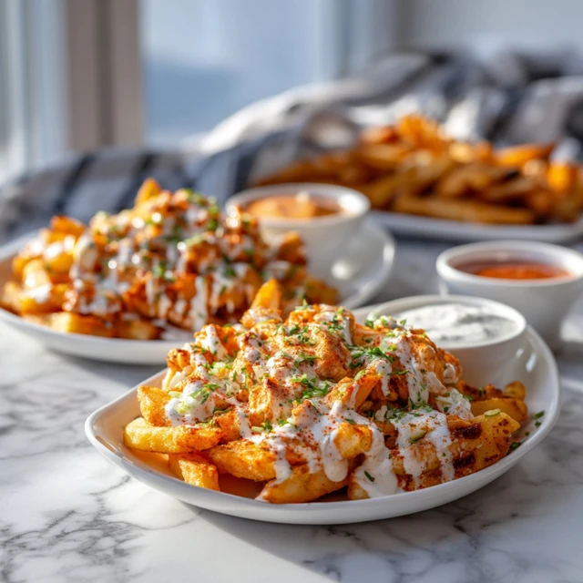 Crispy Buffalo Chicken Loaded Fries – Spicy, Cheesy & Irresistible Game Day Favorite