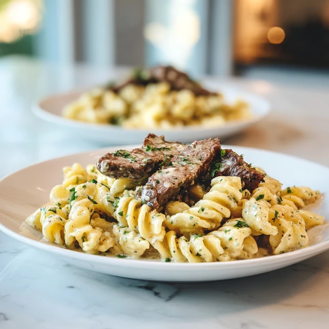Creamy Garlic Parmesan Steak Pasta: A Rich and Indulgent Dinner Favorite