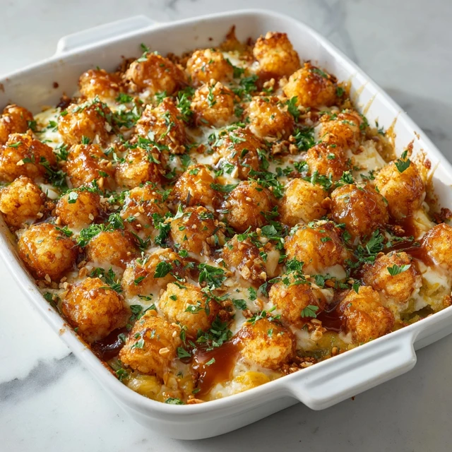 Hot Honey Pretzel Chicken Loaded Tater Tot Bake – The Ultimate Comfort Food ExplosionHot Honey Pretzel Chicken Loaded Tater Tot Bake – The Ultimate Comfort Food ExplosionHot Honey Pretzel Chicken Loaded Tater Tot Bake – The Ultimate Comfort Food Explosion