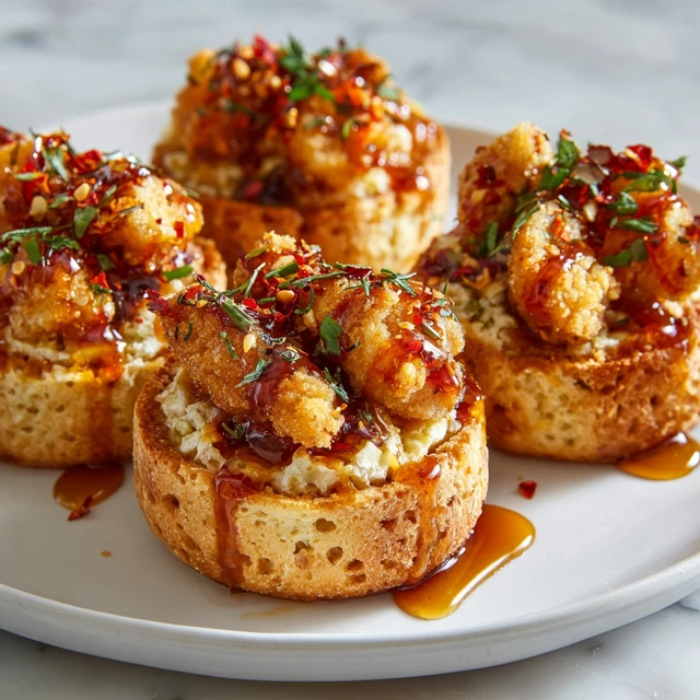 Hot Honey Pretzel Chicken Stuffed Biscuit Cups: Sweet Heat Perfection