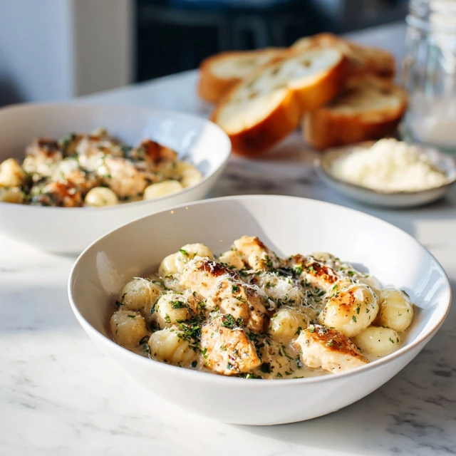 Garlic Butter Chicken Alfredo Gnocchi – Creamy, Rich & Ultra Comforting One-Pan Dinner
