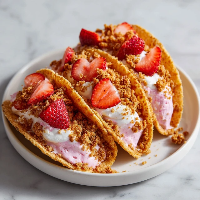 Strawberry Crunch Cheesecake Tacos – The Viral No-Bake Dessert Everyone Loves