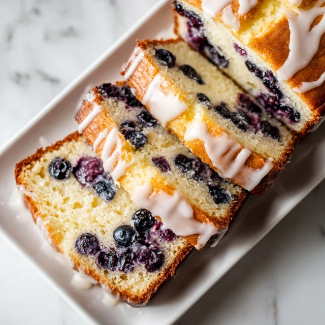 Lemon Blueberry Cream Cheese Loaf Cake – A Bright, Moist, and Tangy Delight