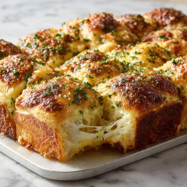 Cheesy Garlic Bread Pizza Sliders – The Ultimate Pull-Apart Party Food