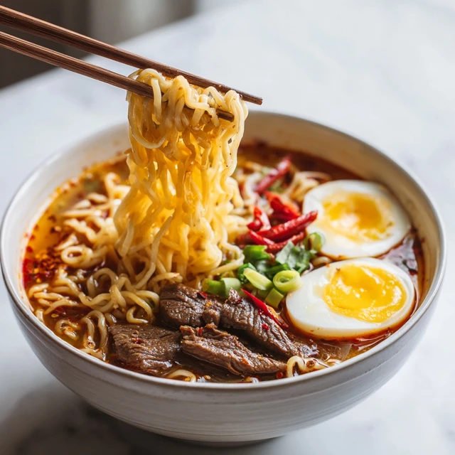Spicy Beef Ramen Egg Bowl – Bold, Savory, Fiery Comfort Noodle Bowl