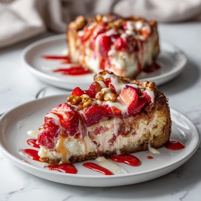 Strawberry Cheesecake Pretzel Blondie Skillet – The Ultimate Sweet & Salty Dessert Fusion