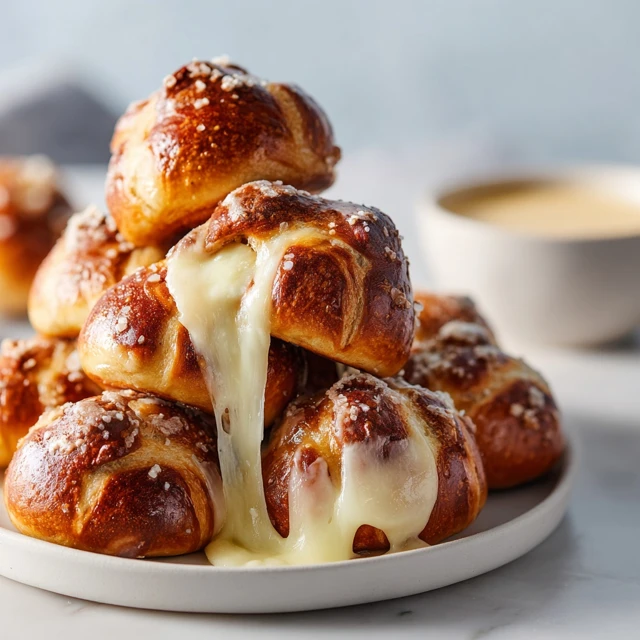 Garlic Butter Cheese Pull Pretzel Knot Sliders – Soft, Cheesy, Irresistible Snack Bites
