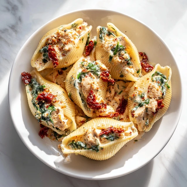 Creamy Tuscan Chicken Stuffed Shells – A Rich and Comforting Dinner Favorite