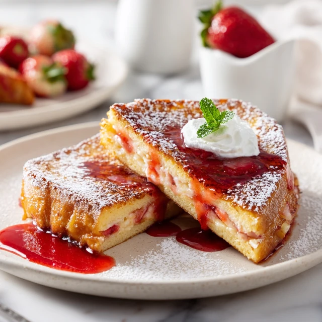 Strawberry Rose Cheesecake French Toast – The Ultimate Viral Brunch Luxury