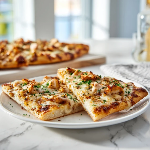 Crispy Hot Honey Chicken Alfredo Flatbread: The Ultimate Sweet & Savory Comfort Dish