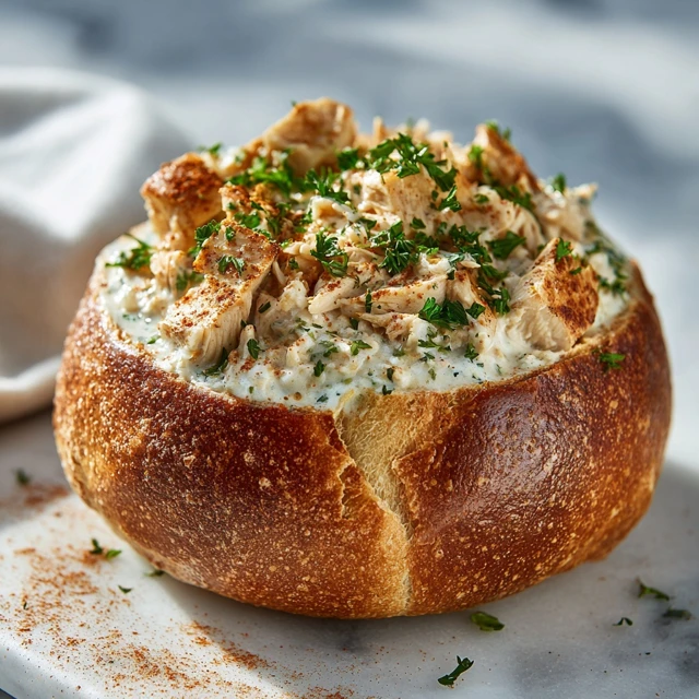 Creamy Cajun Chicken Stuffed Bread Bowl: The Ultimate Comfort Food Experience