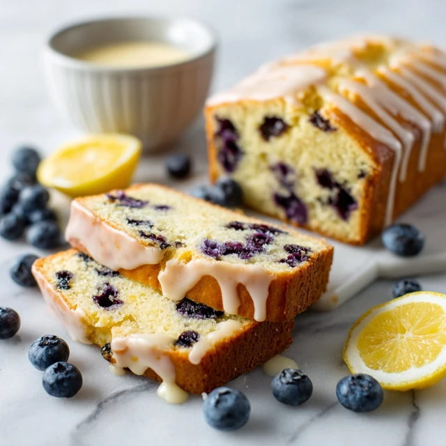 Lemon Blueberry Yogurt Loaf Cake – Moist, Tangy & Bursting with Fresh Blueberries