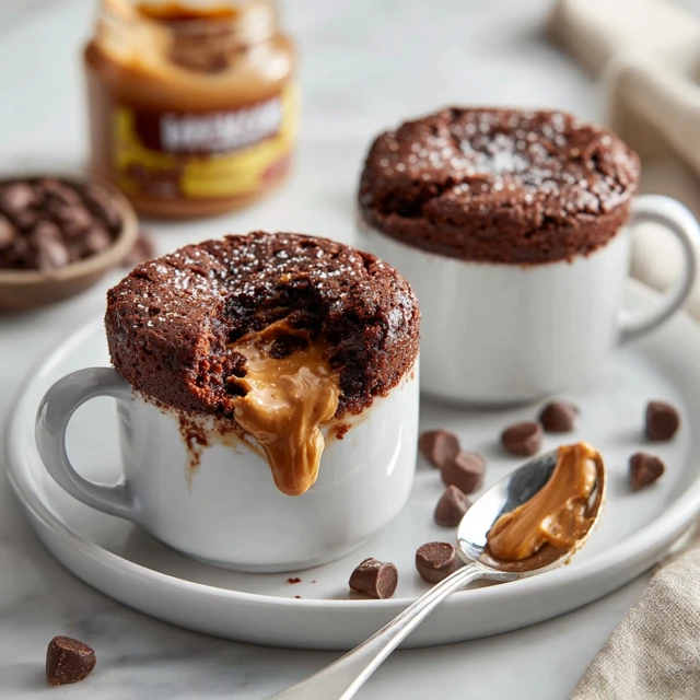 Chocolate Peanut Butter Lava Mug Cake – The Ultimate 5-Minute Molten Dessert
