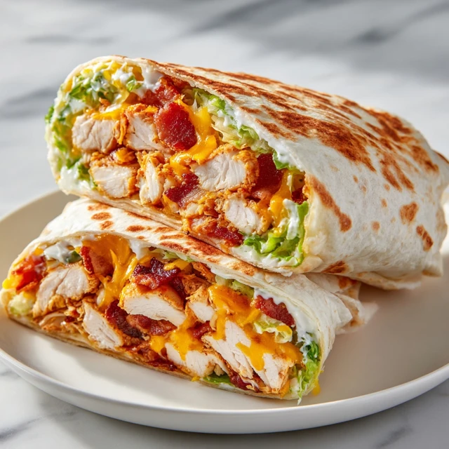 Crispy BBQ Chicken Bacon Ranch Wrap – The Ultimate Flavor-Packed Wrap
